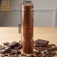 Boîte en métal cylindrique personnalisée de qualité alimentaire écologique pour le stockage du chocolat, du café, du thé, emballage pour cadeaux