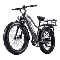 Vélo de montagne électrique Burchda Rx20 48V 26 pouces avec pneus larges, cadre en alliage d'aluminium, batterie au lithium, offre spéciale transfrontalière