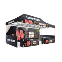 Tonnelle portable en polyester 600D, 3x6m (10x20ft), robuste, avec logo personnalisé, imperméable, pour expositions en extérieur