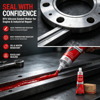 Pembuat Sealant Gasket Flensa Silikon RTV Tahan Suhu Tinggi Kelas Transportasi