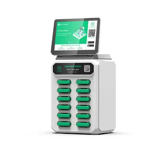 Universele 12 Slots Powerbank Automaat Met Scherm En Kaartlezer Mobiel Powerbank Verhuurstation