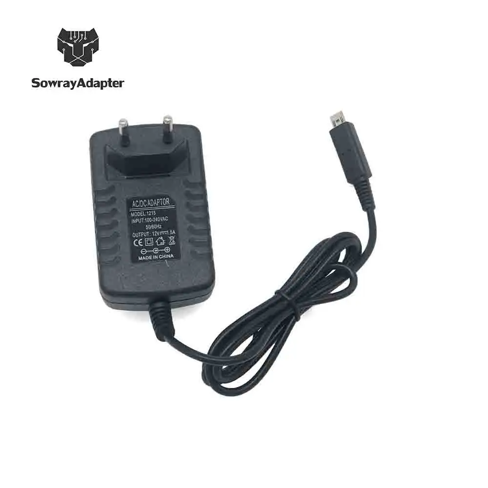 full power 12v 1.5a ac dc micro usb charger