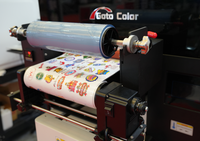 Impresora UV DTF Automática de 30x40cm con 2 Cabezales, Impresora de Inyección de Tinta UV Rollo a Rollo para Película A3 AB y Pegatinas de Vidrio para Patinetas