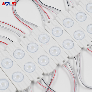 โมดูลป้ายไฟ LED แบบฉีด3 LED 12V ของฝรั่งเศสจัดส่งฟรีโมดูลไฟแบ็คไลท์ LED 150lm 1W 7000K สีขาว - Product Image 1