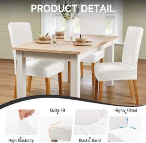 Housse <span class=keywords><strong>de</strong></span> canapé moderne en velours Teddy épais et housse <span class=keywords><strong>de</strong></span> chaise <span class=keywords><strong>de</strong></span> salle à manger universelle pour <span class=keywords><strong>table</strong></span> à manger, lavage à la main – Grande Vente - Product Image 5