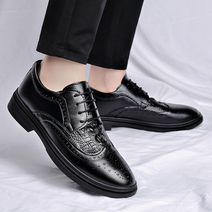 Men's Anti-Slip <b>Work</b> Loafers Slip-On Dressy Office <b>Shoes</b> Waterproof PU Upper <b>Comfortable</b> Breathable All-Season Hard-Wearing - Product Image 3