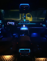 ICarsin - Éclairage d'ambiance intérieur LED 64 couleurs pour Mercedes Benz Classe S W223 Long-wheelbase 2023-2026 - Accessoires