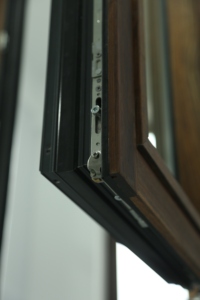 <span class=keywords><strong>Ventanas</strong></span> de madera revestida de aluminio con certificación CE, color palisandro negro, <span class=keywords><strong>ventanas</strong></span> abatibles de madera revestida para villas residenciales. - Product Image 4