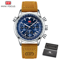 MINI FOCUS jam tangan kuarsa mewah pria, arloji Fashion mewah merek terbaik tali kulit asli, jam tangan kuarsa penjualan laris Relojes