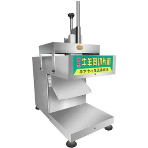 Commercial Full automatic fresh frozen beef ham bacon cheese meat slicer sausage steak slicing cutting machine