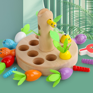 Gioco Educativo Montessori per Bambini, Cattura Lombrichi Magnetico in Legno, Gioco di Destrezza per Bambini 5-7 Anni, Marca UBM - Product Image 4