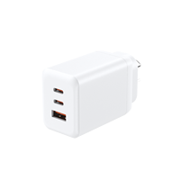 Chargeur GaN 65W PD3.0 QC3.0 PPS 1A2C pour téléphone, ordinateur portable, tablette EN 50075 & EN 62368