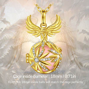 Harmony Ball Gold Angel Music Chime Wishing Ball Pregnancy Mexican Bola Kalung Liontin - Product Image 2