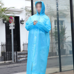 Không thấm nước mờ Áo mưa cho người lớn dài EVA & vật liệu nhựa với nhựa tay áo cho ngoài trời & Du Lịch xe máy sử dụng - Product Image 4