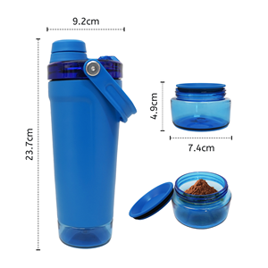 Custom Logo Double Wall Stainless Steel <b>Protein</b> Shaker Cup 20oz Vacuum Fitness Sports Shaker <b>Bottle</b> Gym with Storage - Product Image 4