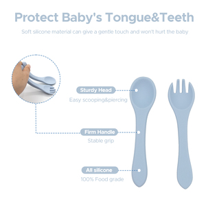 Juego de alimentación de silicona personalizado OEM para niños pequeños con plato de elefante con ventosa, cuchara y tenedor - Fabricante de vajilla antideslizante para bebés - Product Image 4