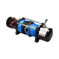 Mini treuil électrique 12v fabriqué à la chaîne, treuil électrique de voiture tout-terrain 4x4 utilisé de 12000lbs 12V 24V avec corde synthétique