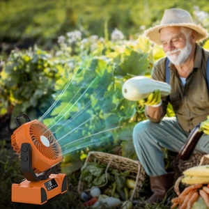Ventilateur personnel rechargeable à piles avec lanterne LED, portable avec crochet de suspension pour le <span class=keywords><strong>camping</strong></span>, les voyages, les tentes et le bureau - Product Image 2