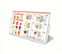 Écran tactile Android tout-en-un haute luminosité de 21,5 pouces pour menu vidéo couleur extérieur, idéal pour les salons de thé et les stations de métro