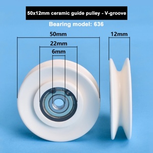 ล้อเซรามิกขนาด 50*12 มม. (สายพานกลม) สำหรับการรีดลวด ได้รับการรับรองมาตรฐาน ISO9001:2008 ผลิตตามแบบ OEM ปรับแต่งได้ พร้อมรับประกัน 1 ปี - Product Image 3