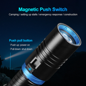 WOSEN LED Patrol <b>Light</b> Diving Flashlight Portable Rechargeable 50M <b>Underwater</b> Work Amphibious Lighting Handheld Dive Torch - Product Image 5