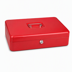 Großhandel Fabrik preis Metall Geld <span class=keywords><strong>Safe</strong></span> Geldkassette, Decaller Kleine Spar büchse mit Geld ablage & Schlüssels chloss - Product Image 1