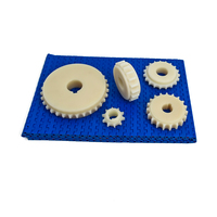 Pignons de convoyeur classiques en nylon de haute qualité, réglables, diamètre 50 mm, durables, usinés, pour courroies modulaires