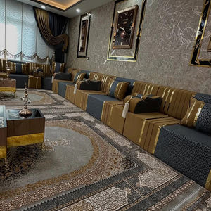 Ensemble de canapés <span class=keywords><strong>pouf</strong></span> Majlis yéménite haut de gamme Majlis arabe Jalsa meubles de salon canapé sectionnel modulaire - Product Image 5