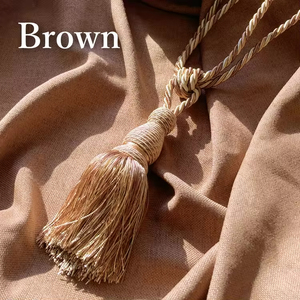 Nuovi Prodotti Esplosivi: Elegante Ciondolo Decorativo Ispirato al Gelsomino con Nappina per Tessili Domestici e Accessori per Tende 12cm - Product Image 4