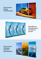 Publicités LCD 4K 75 85 98 pouces Affichage publicitaire vertical Totem Kiosque debout au sol Affichage de signalisation tactile numérique