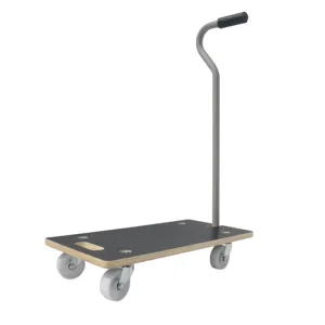 Transportation Dolly 250kg Furniture Transporter With Pulling 4 Wheel Square Easy Moving Dolly Plywood MDF Wooden Mover Trolley Transportation Dolly