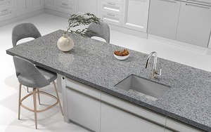 Granite gris acier, pierre naturelle durable pour applications intérieures et extérieures - Product Image 1