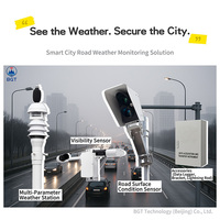 Système intelligent de surveillance du trafic et de la météo IoT, matériau ASA, communication Modbus, station météorologique routière, capteur de visibilité