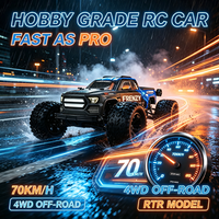 HOSHI N517 Camion Monstre à l'échelle 1/12, 70KM/H Supersonique, 4x4, Moteur Brushless Frenzy, Version RTR, Voiture RC Tout-Terrain pour Cascades