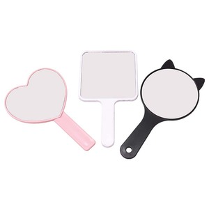 Gmagic rnadom thiết kế thương hiệu mới PU da lớn tròn sáng tạo dễ thương hình dạng xe Đường may nhỏ gọn có thể gập lại Quà Tặng gương trang điểm cầm tay - Product Image 6