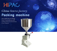 Machine de Remplissage Manuelle HIPAC A03 pour Pâtes, Ketchup, Beurre de Cacahuète, Vinaigrette, Huile d'Olive, Crème, Vernis à Ongles, Nettoyant