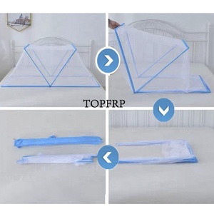 Moustiquaire carrée portable pour lit double - Product Image 5