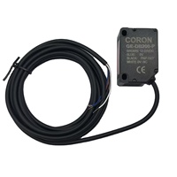 Sensor Fotoeléctrico CORON -DB200-P Avanzado con Luz Roja, Salida PNP, Alcance de Detección de 2m, Supresión BGS, Tipo Reflectante