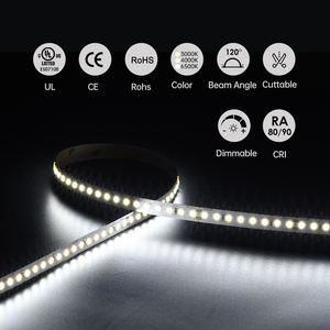 Bande LED SMD2835 128 LED/m Haute Efficacité 10mm CRI90 DC24V 12.8W 180LM/W IP65 Lumière Linéaire pour Armoire de Cuisine - Product Image 6