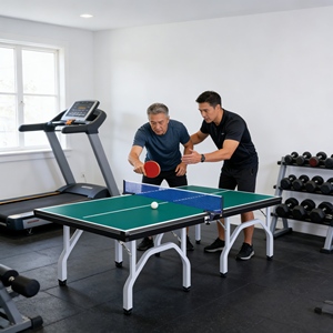Nuevo Producto, Mesa de Tenis de Mesa para Interiores y Exteriores, <span class=keywords><strong>Mini</strong></span> Mesa de Tenis de Mesa para Jardín Familiar, Uso Dual en Interiores y Exteriores - Product Image 1