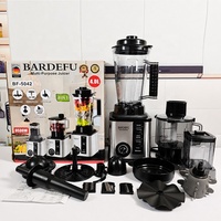 Mixeur multifonction Bardefu 8-en-1, hachoir à viande 9500W, mixeur et centrifugeuse en acier inoxydable pour usage domestique