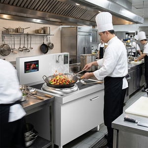 Cocina <span class=keywords><strong>de</strong></span> Inducción Industrial <span class=keywords><strong>de</strong></span> Gran Capacidad <span class=keywords><strong>de</strong></span> 8-30KW, 400-1000mm, <span class=keywords><strong>Estufa</strong></span> Eléctrica Comercial para Cantina, Restaurante y Cocina - Product Image 6