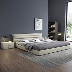 Modern tasarım çok fonksiyonlu kraliçe boyutu ile yatak odası mobilyası Modern duvar yatak depolama