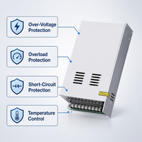 Alimentation à découpage CC 1200W 24V 50A avec sortie V/A personnalisable pour imprimante 3D et test d'amplificateur automobile
