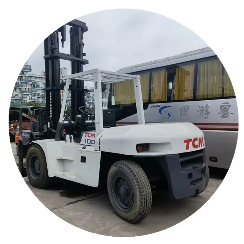 Venda quente japão tcm toyota komatsu 10ton fd100 empilhadeira em bom estado