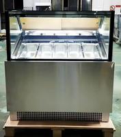 Comptoir réfrigéré pour glaces, vitrine de présentation de glaces, congélateur de merchandising pour glaces