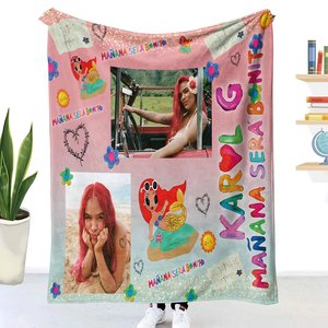 Manta de moda karol g, manta chingona tóxica, diseño Popular personalizado - Product Image 4