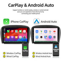 Qualcomm Snapdragon 9 Inch 2DIN Layar IPS GPS WiFi Amplifier Stereo Mobil untuk Mercedes Benz SL500 R230 Pemasangan di Dasbor 1 Tahun
