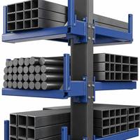 Sistema de Almacenamiento de Perfiles de Acero Largos con Torre Única y Estantería Móvil Motorizada Industrial de Alta Resistencia Personalizable