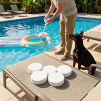 Tablette de blanchiment pour piscine J09231 Pure White Hard Pressed 3 pouces, lot de 90, avec entrepôts américains à l'étranger